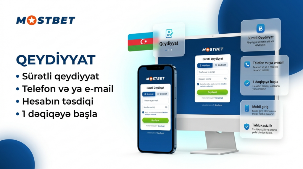 Mostbet oyunçuları üçün qeydiyyat prosesi